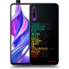 Picasee silikónový čierny obal pre Honor 9X Pro - Motto života