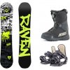 Raven Core Junior CAP detský snowboard + Beany Junior viazanie + Beany Avenger BS topánky - 140 cm + XS - EU 32-35
