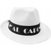 Růžička Klobúk Al Capone biely
