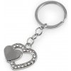 Prívesok na kľúče srdce, štvorlístok platina 1ks