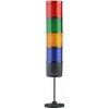Štvorposchodový signálny stĺp 10cm rúrkou 12-24V AC/DC