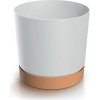 PROSPERPLAST Kvetináč TUBO PM 14,8cm biely naturo