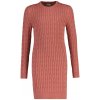 Gant Stretch Cotton Cable C-neck Dress Faded Brick