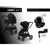 Kombinovaný kočík Moon AURA - ORBIT s autosedačkou a bázou 2026 Onyx Melange