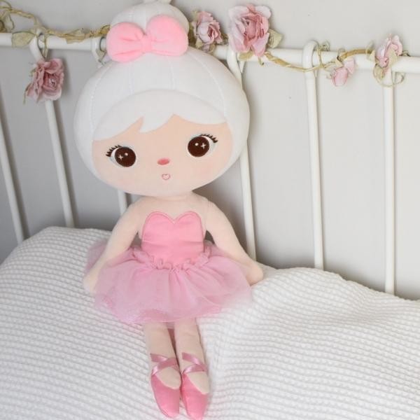 Metoo Handrová bábika Baletka ružová