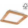 Lamkur | LED Podhľadové svietidlo WOODY SPOT LED/17W/230V 3000K dub 18,5x18,5 cm | LA51833