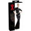 Late X Latexové Šaty Čierne 2XL Obojstranný Zips