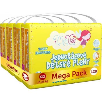 MonPeri Klasik Mega Pack XXL 13-25 kg Eko 128 ks