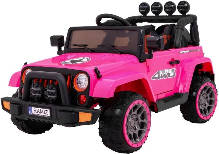 Ramiz Elektrické autíčko Jeep BRD 7588 4x4 4x45W 1x12V10Ah ružová