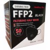 ShiningTime Balenie - Čierny respirátor FFP2 (50ks)