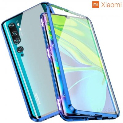 Púzdro Luxria Double Glass Magnetic - Modré presklené magnetické Xiaomi Redmi Note 11 | Redmi Note 11S