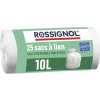 Vrecká do koša 10 L, Rossignol Bagy 99136 balenie 25 ks, biele, 15 µm