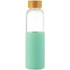 Sass & Belle Sklenená fľaša na vodu s bambusovým uzáverom - mätovo zelená 550 ml