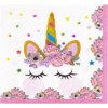 Cakesicq Papírové obrúsky Unicorn 33x33cm 10ks