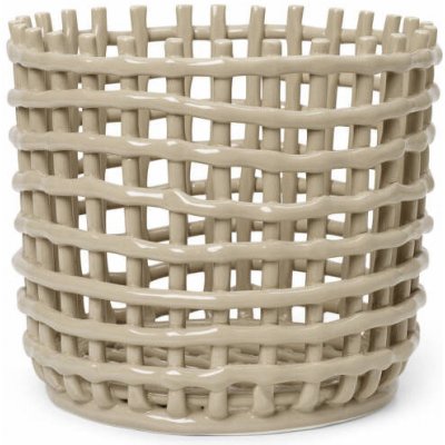 Ferm Living Košík Ceramic Basket Large cashmere