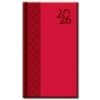 Diár 2026 MINI VENETIA, A6, týždenný, červený, 144 listov, 80 x 140mm