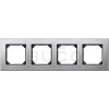 Schneider Electric Merten M-Elegance KOV 4-rámček Platinum Silver