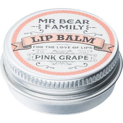 Mr Bear Family Pink Grape balzam na pery pre mužov 15 ml