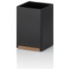 KELA Pohár Cube polyresin čierna KL-23687