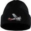 Bontis Pletená čiapka s výšivkou Lietadlo Čierna
