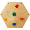 Duvlan hexagonálna lezecká stena 81x71 cm natural