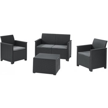 Keter EMMA 3 seaters sofa Set - grafit