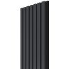 WALL CONCEPT akustický panel antracit, čierny filc + MDF, 2750x285x21 mm, 0,78 m2