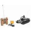Teddies Tank RC T-34/85 so zvukom a svetlom, 33 cm, na batérie + dobíjací pack 27 MHz