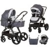 Chipolino HAVANA 3v1 kombinovaný kočík Farba: Silver Grey