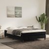 Box spring postel s matrací černá 140x200 cm samet Černý 3144335