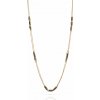 Lillian Vassago Exkluzívny zlatý náhrdelník zdobený čiernym ródiom LLV22-GN315ST