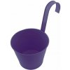 Kvetináč balkónový závesný 16cm fialový