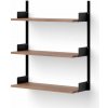 New Works Policová zostava Wall Shelf 900, walnut/black