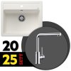 BLANCO SET 07-A 25 LEGRA 6 biela + MILA chróm