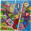 TULIMI Drevené Zábavné Puzzle Na Chytanie A Vkladanie - Doprava