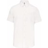 KARIBAN VINTAGE K539 / Pánska košeľa s krátkym rukávom v nežehlivej úprave - white XXL