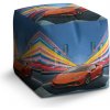 Sablio Taburet Cube Športové auto 2: 40x40x40 cm