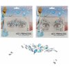 Teddies Ozdobné diamanty/kamienky na tvár Ľadová princezná plast 2 druhy v sáčku 18x17,5cm