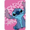 FARO Fleece deka Lilo and Stitch pink