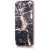 AppleKing kryt z mäkkého plastu mramor pre iPhone 5 / 5S / SE (2016) - čierno-zlatý - možnosť vrátiť tovar ZADARMO do 30tich dní