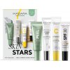 Mádara Skin Stars ílová maska s peelingovým efektom 17 ml + rozjasňujúci krém s regeneračným účinkom 15 ml + ochranný tónovaný fluid na tvár 10 ml + hydratačný gél s kyselinou hyalurónovou 15 ml