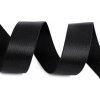 Saténová guma šírka 25 mm čierna 1m