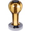 Buna café tamper, šachovnica, lak, TP, 49 mm, nerez lesk, plochý
