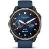 Garmin Quatix 8 - 47mm, AMOLED, Sapphire, Titanium, Captain blue band (010-02904-51)