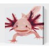 Vymalujsisam.sk Maľovanie podľa čísiel - Axolotl 3 Veľkosť: 50x50cm, Rám: Na plastovej doske