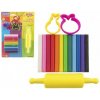 Teddies Plastelína / Plastelína Nara 100g 12ks s vykrajovátka 2ks