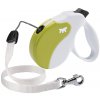 Ferplast Amigo S 5 m biela samonavíjacia vôdzka pre psy do 15 kg s lankom