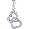 Silvego Strieborný prívesok srdiečka Mailo s Brilliance Zirconia MW02832P