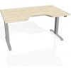 Hobis Pracovný stôl Motion Ergo, ZO, 2S, 160x70,5-120,5x90 cm, agát/sivá