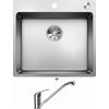 Blanco ANDANO 500-IF/A nerez hodvábny lesk s excentrom PushControl 525245 + Blanco DARAS chróm 517720